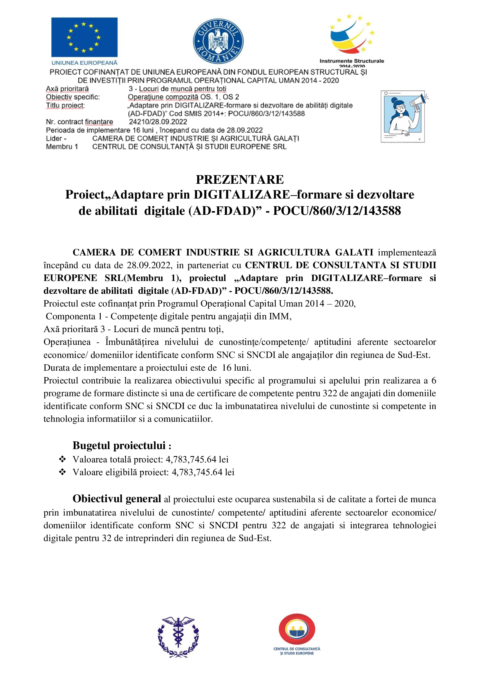 CURSURI GRATUITE PENTRU MEMBRII ȘI PARTENERII CCIA BRĂILA PRIN PROIECTUL „Adaptare prin DIGITALIZARE – formare și dezvoltare de abilități digitale (AD-FDAD)”